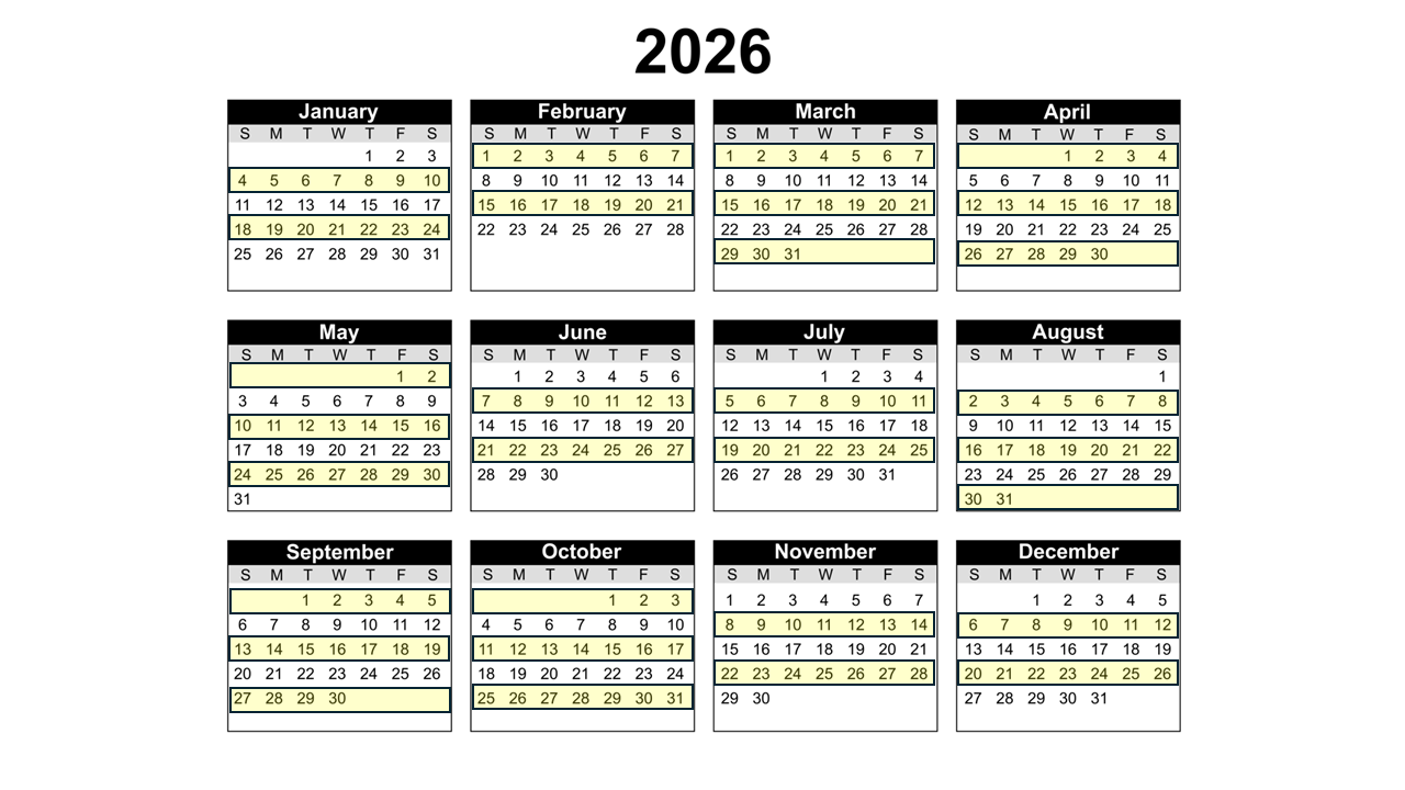 2026 Recycling pick up schedule